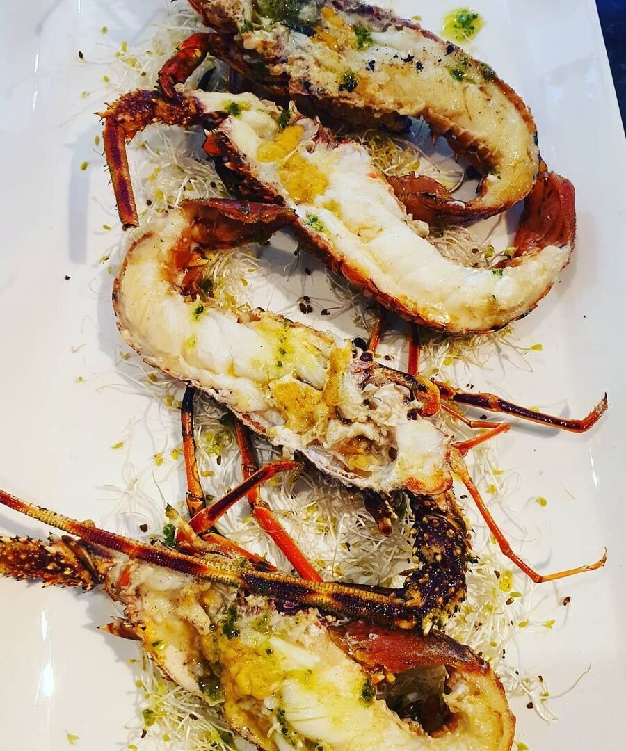 ¿Que podem dir del marisc a la brasa o de la llagosta a la brasa -Langosta-?