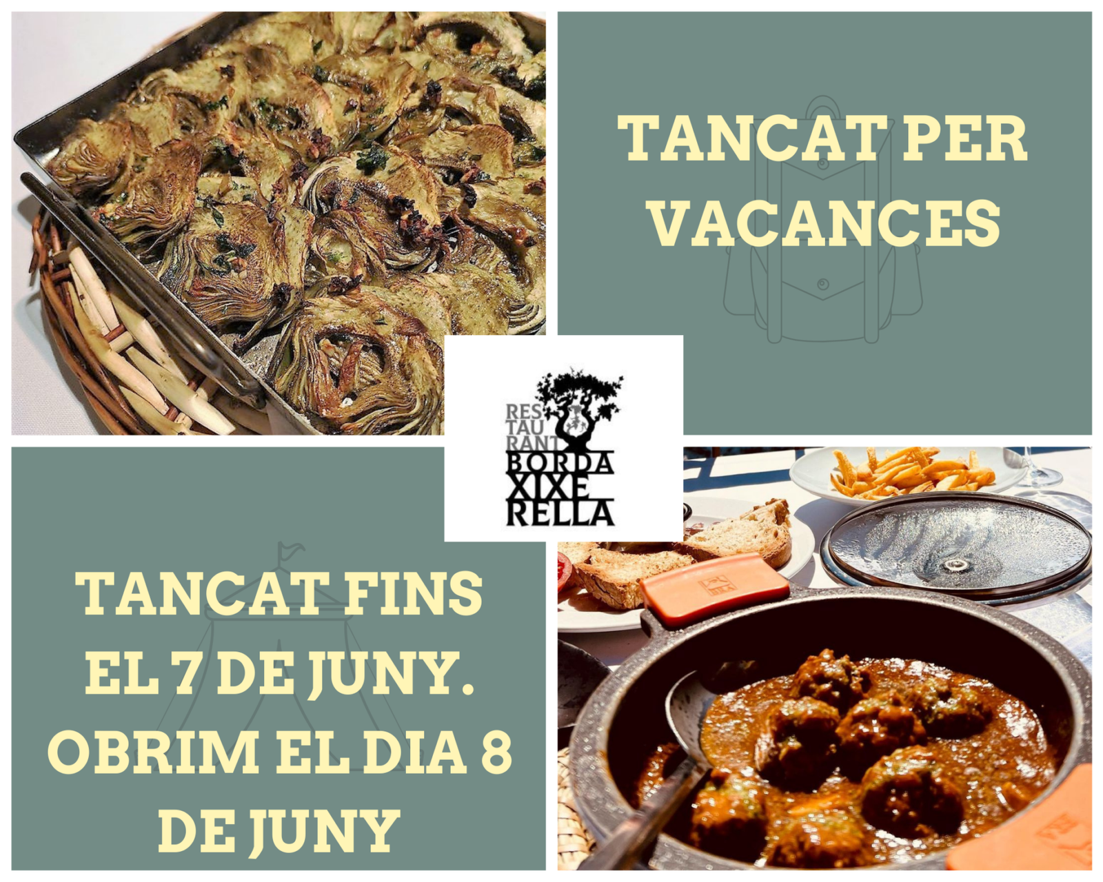 BORDA XIXERELLA – MARXEM DE VACANCES – TORNEM EL DIA 8 DE JUNY