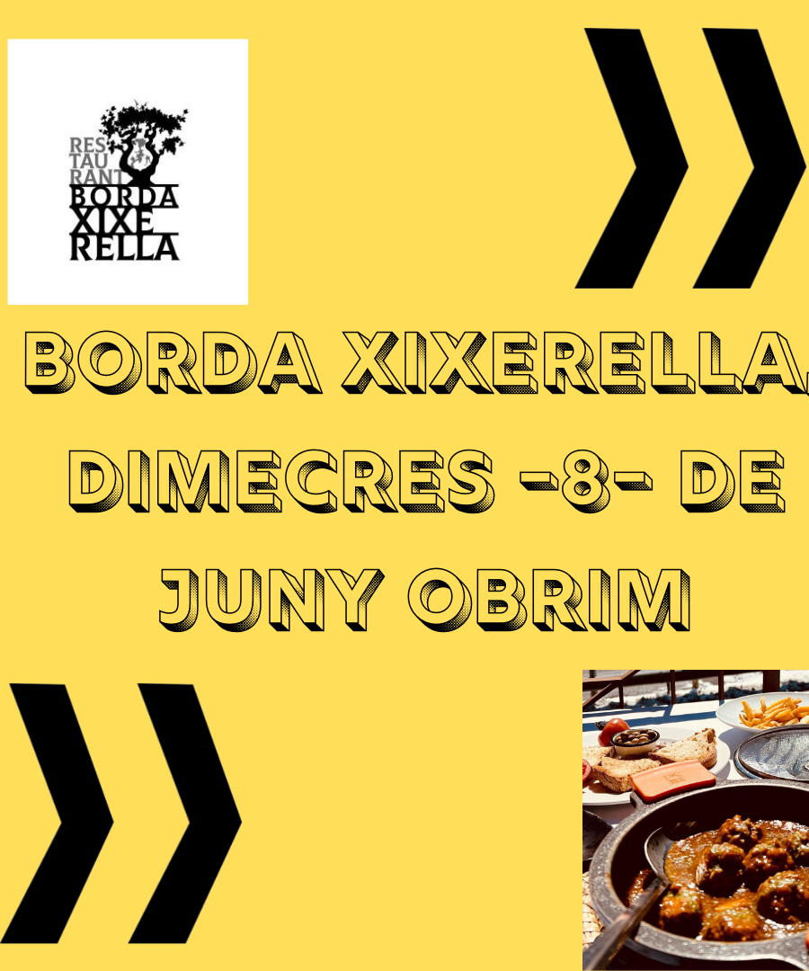 Dimecres dia 8 de juny del 2022 obrim
