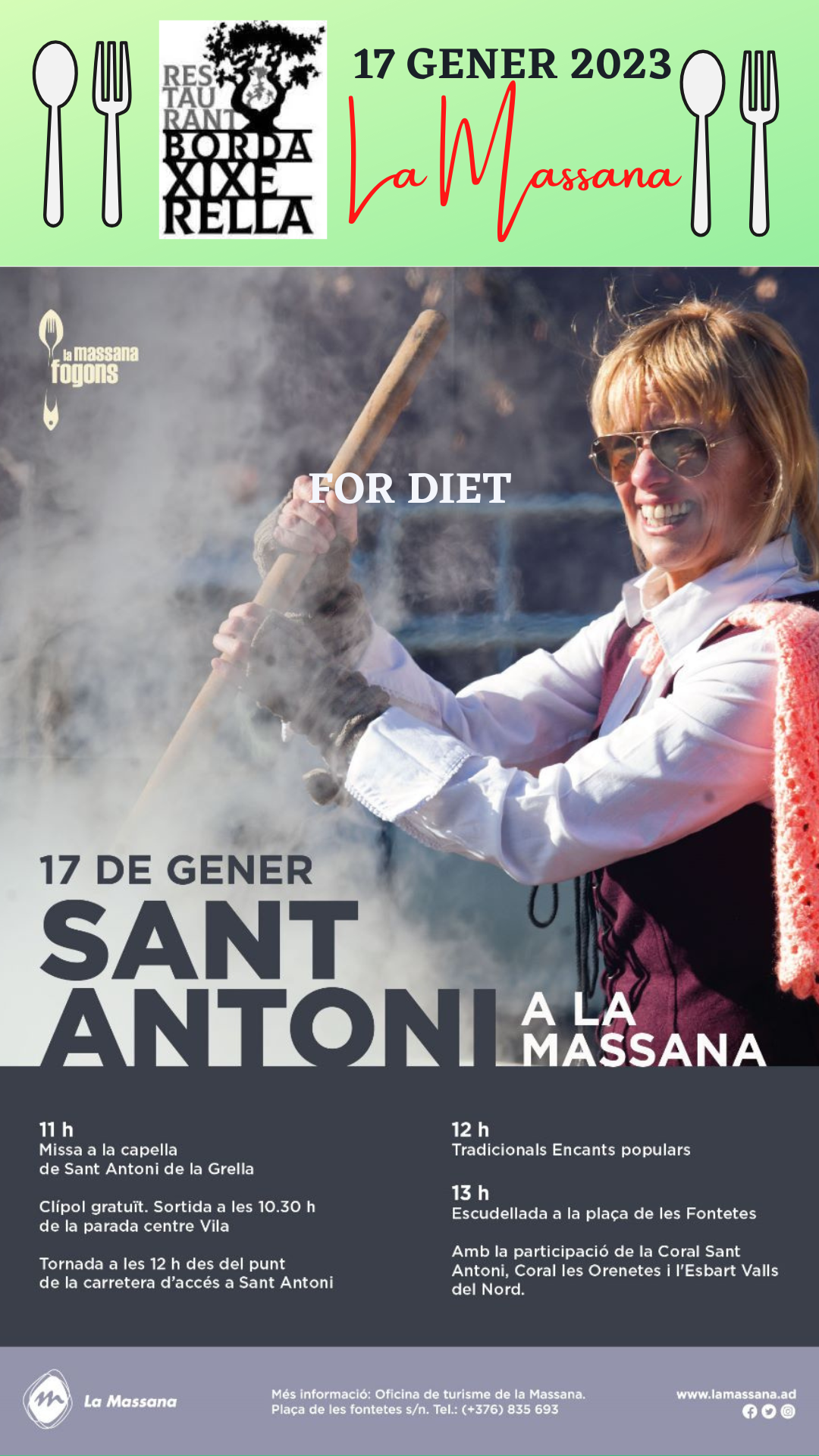 L’escudella de sant Antoni a la Massana dia 17 de gener del 2023