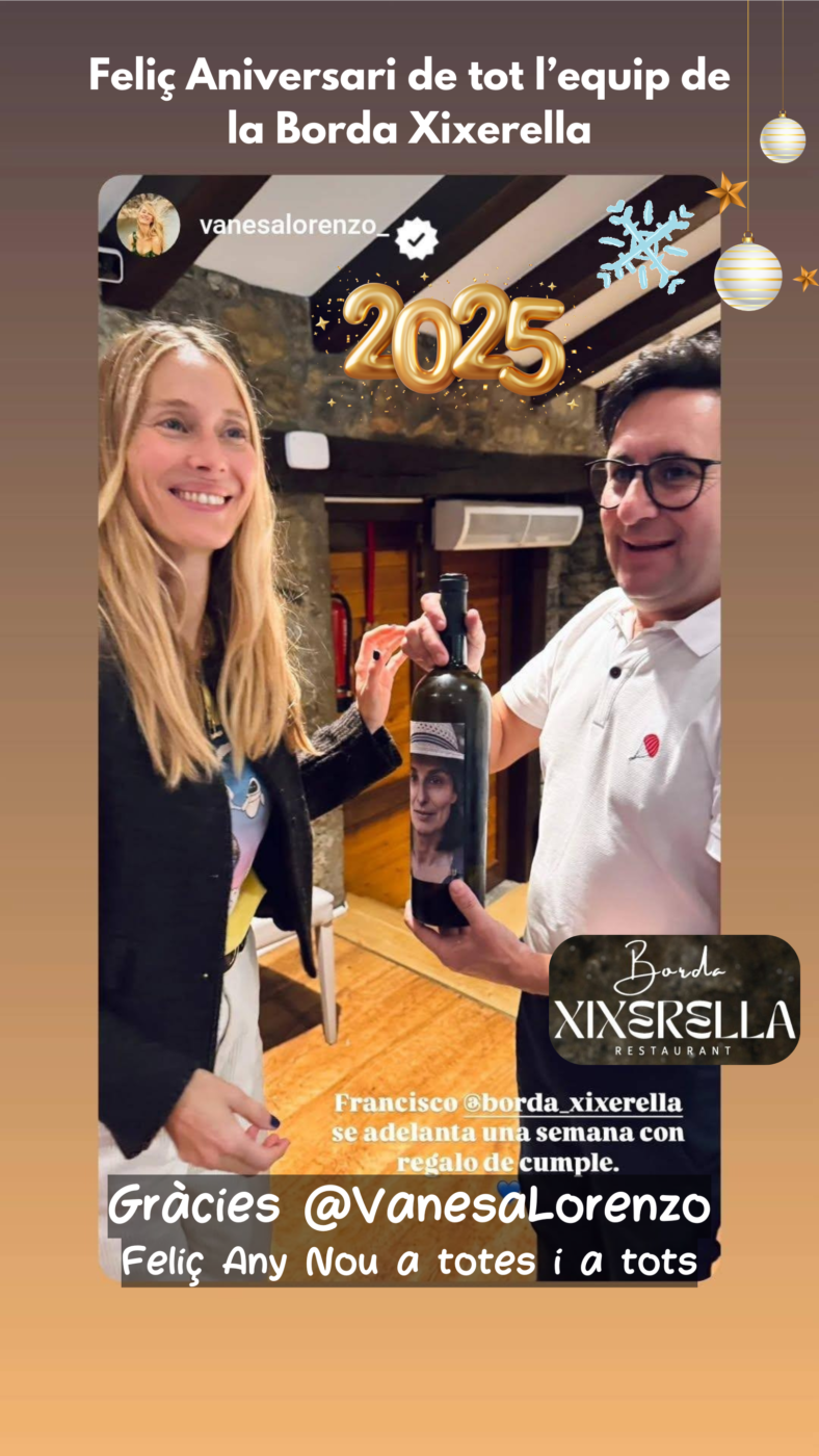 🎉✨Feliç Aniversari, @VanesaLorenzo!🎂🎈 També aprofitem per desitjar un feliç any nou 2025 a tots els nostres clients i amics.