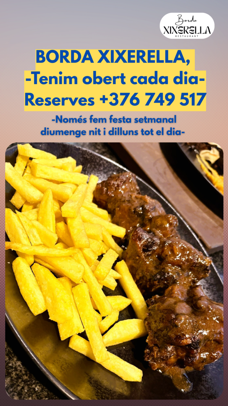 OBERT | ABIERTO | Borda Xixerella | Obert cada dia per oferir-te el millor de la cuina tradicional! 🍽️✨