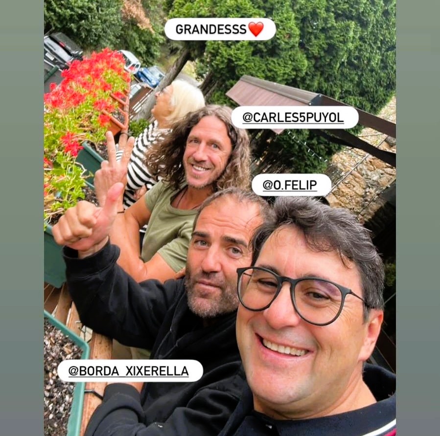 Borda Xixerella dia molt especial visita de dos grans amics @carles5puyol, llegenda del futbol i amant de la muntanya Andorrana 📸 @o.felip, que ens ha regalat un vídeo espectacular