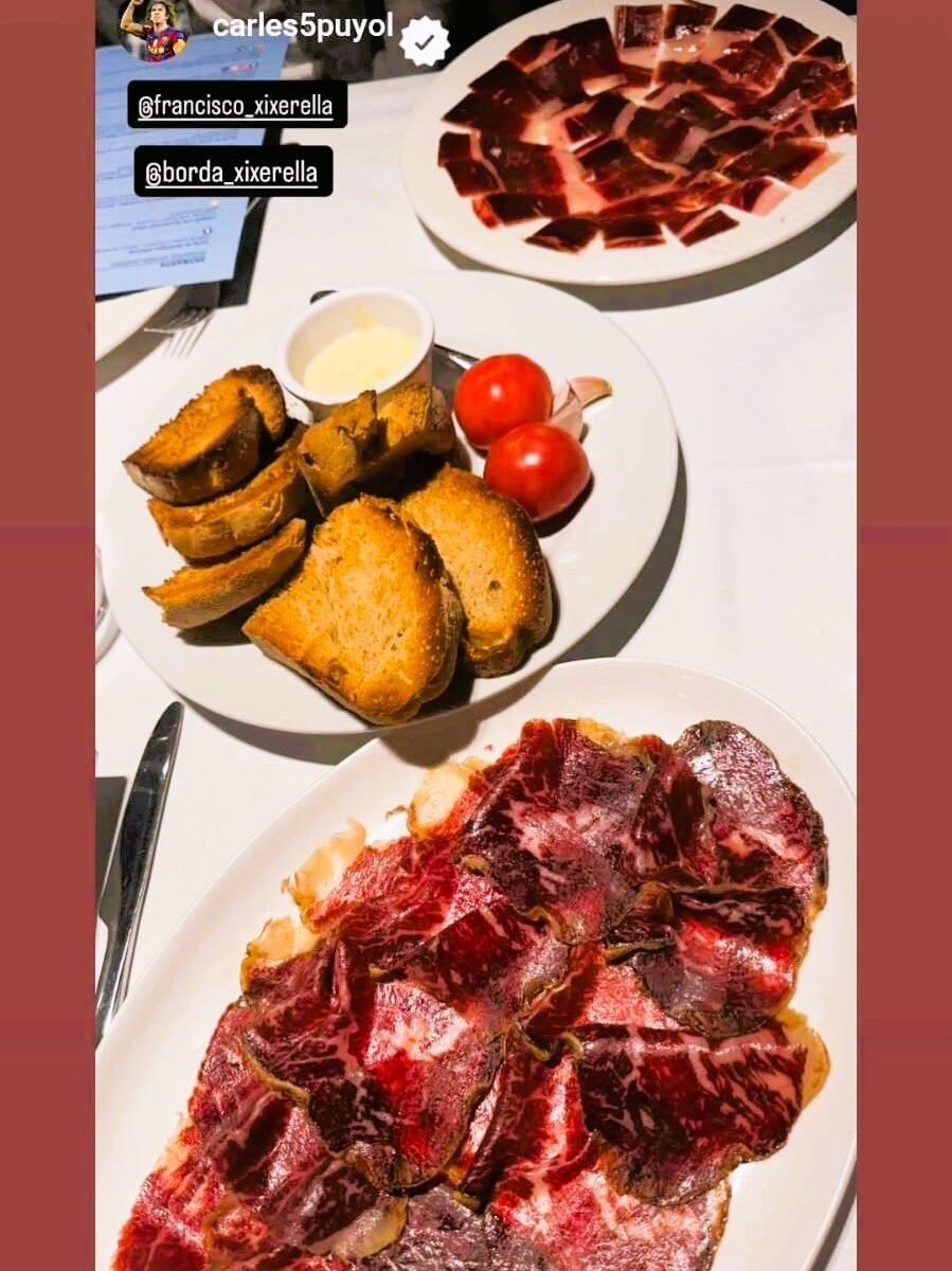 🥓✨ El sabor més pur i prestigiós de la devesa ibèrica Espanyola, ara a La Borda Xixerella ✨🥓  Moltes gràcies @carles5puyol per la teva història de la Borda Xixerella
