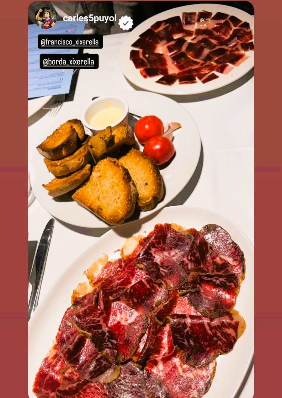 🥓✨ El sabor més pur i prestigiós de la devesa ibèrica Espanyola, ara a La Borda Xixerella ✨🥓  Moltes gràcies @carles5puyol per la teva història de la Borda Xixerella
