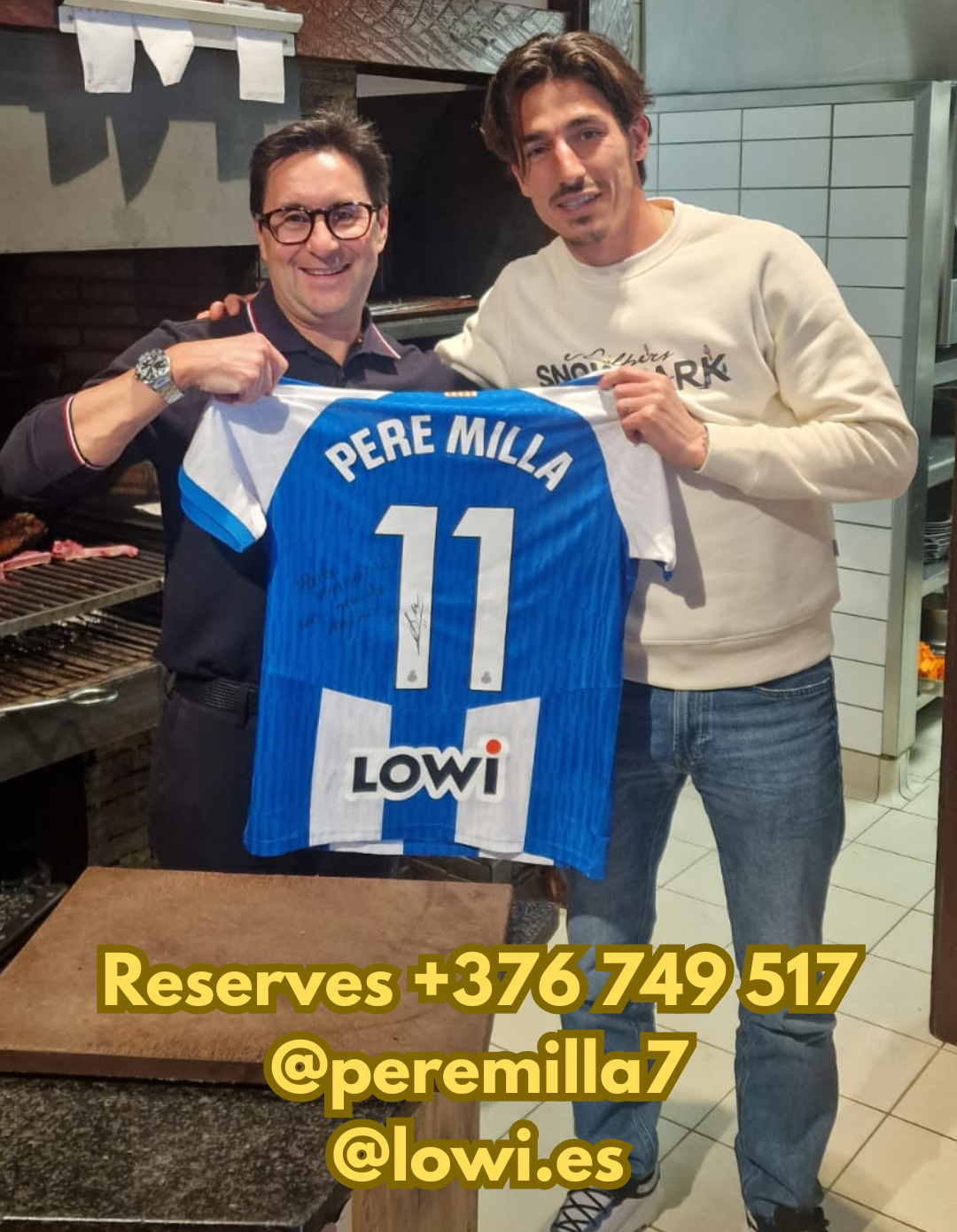Avui volem agrair la visita de Pere Milla Peña, davanter del RCD Espanyol, un jugador amb caràcter, entrega i una trajectòria que inspira.