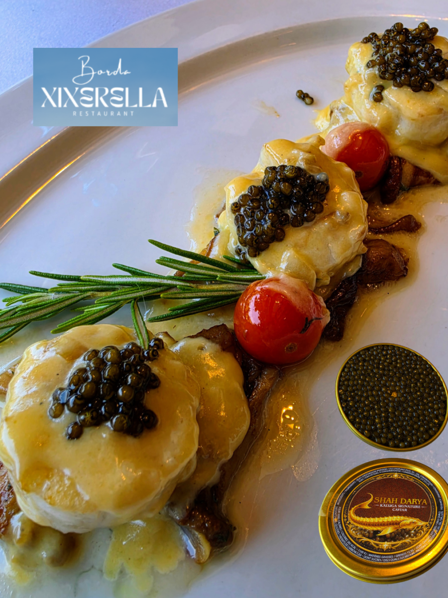 Aujourd’hui, à la Borda Xixerella, nous avons vécu un moment culinaire d’une finesse exceptionnelle autour d’un plat : la Saint‑Jacques sublimée par notre caviar Shah Daria.