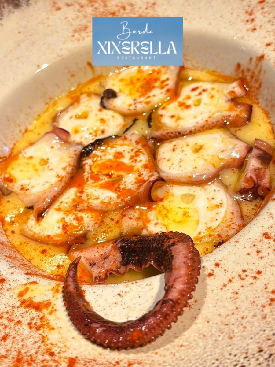Pop a la brasa amb cremós de patata i aroma de tòfona. Posiblement el millor plat de Pop que podeu menjar a tot Andorra