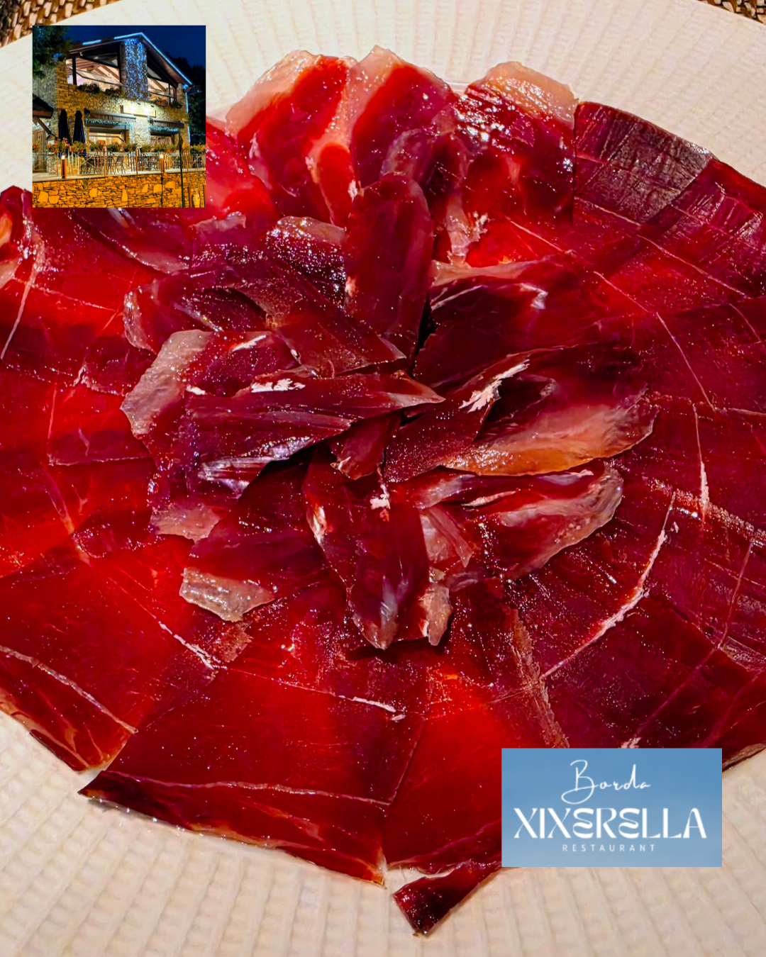 El pernil ibèric de gla de la Borda Xixerella · Una joia que no podem oblidar. Un plat ideal per començar un bon àpat a la nostra Borda.